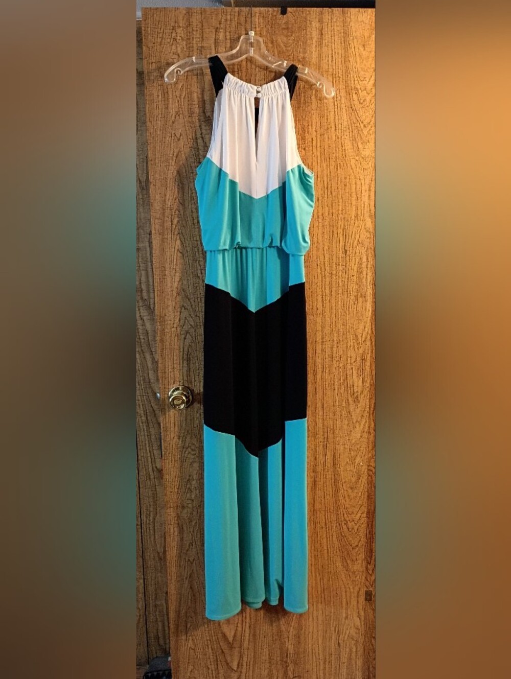 London Times Sleeveless Full Length Dress Size 8
